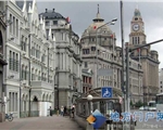 城市风光古典上海街道